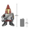 Design Toscano The Knight of the Round Mushroom Medieval Garden Gnome Warrior Statue - 3 of 3