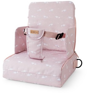 SARO Portable Booster Seat for Babies and Toddlers – 2-in-1 Travel High Chair and Diaper Bag | Lightweight, Foldable, Washable - 1 of 4