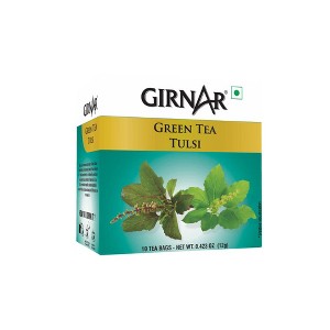 Girnar Green Tea With Tulsi (10 Tea Bag) - 1 of 4