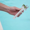 Swimline Shark Wearing Sunglasses Floating Swimming Pool Thermometer with Cord 8" - Gray/White - 4 of 4