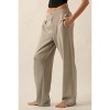 Slickblue Women's High Waist Scuba Knit Pants, Zip Fly with Button Closure, Stretch Fit, Stone Color, Size S-L - 4 of 4