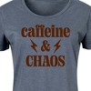 Women's - Instant Message - Chaos Caffeine Mom Graphic T-shirt Dress - 2 of 4