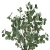 GlasFlength Artificial Plants Artificial Rubber Tree Artificial Eucalyptus Tree Faux Plants for Indoor Home Decor, Green, 24"*22"*46" - 4 of 4