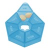 Unique Bargains 7 Grid Polygonal Pill Case 1 Pc - 2 of 4