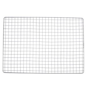 Unique Bargains Stainless Steel Cross Wire BBQ Grill Net for Baking Roasting - 1 of 4