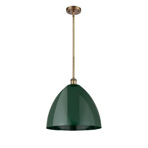 Plymouth Dome - 1 Light Stem Hung Pendant In Industrial Style-16.75 Inches Tall and 16 Inches Wide - 1 of 1