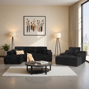 XIZZI Modular Sectional Sofa Couch, L/U-Shape Upholstered Couch, Modern Minimalist Couches for Living Room, Free Combination Deep Seat Corner Couch - 1 of 4