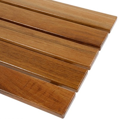 36" ADA Compliant Teak Wood Folding Shower Seat Bench
