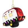 Northlight Decked Out Holiday Camper Glass Christmas Ornament - 3" - White and Red - 4 of 4