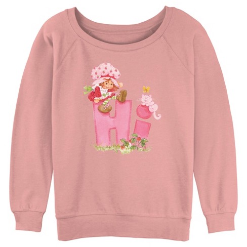 Strawberry Shortcake Pink Cute Sweatshirt Sweater L