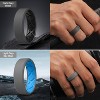 Men's 7.5mm Silicone Rings - 2.5mm Thick Ergonomic Two-Tone Design - 4 of 4