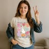 Sorry I'm Late I Was Dilly Dallying Goose T-Shirt, White and Natural Flowers Tee For Women| OrnamentallyYou - 4 of 4
