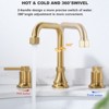 WOWOW 8 in. Widespread Double Handle Bathroom Faucet with Pop-up Drain Kit - 4 of 4