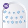 Big Dot of Happiness Blue Snowflakes Garland Banner, Winter Wonderland Decorations Backdrop, 30 Feet of Cord, 15 Paper Snowflake Shapes Double-Sided - 2 of 4
