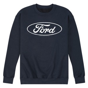 Men's - Ford - White Circle Logo Graphic Fleece Sweatshirt - 1 of 4