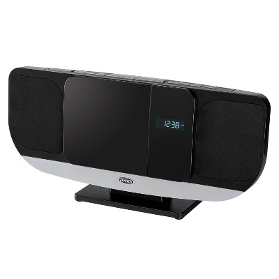 JENSEN® Bluetooth® Wall-Mountable Music System with CD Player and FM Radio, JBS-215 in Black