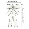 INSPIRE CHIC Women's Ribbon Bowknot Pins Brooch Big Rhinestone Bow Tie Clips with Trim for Shirts - 2 of 4
