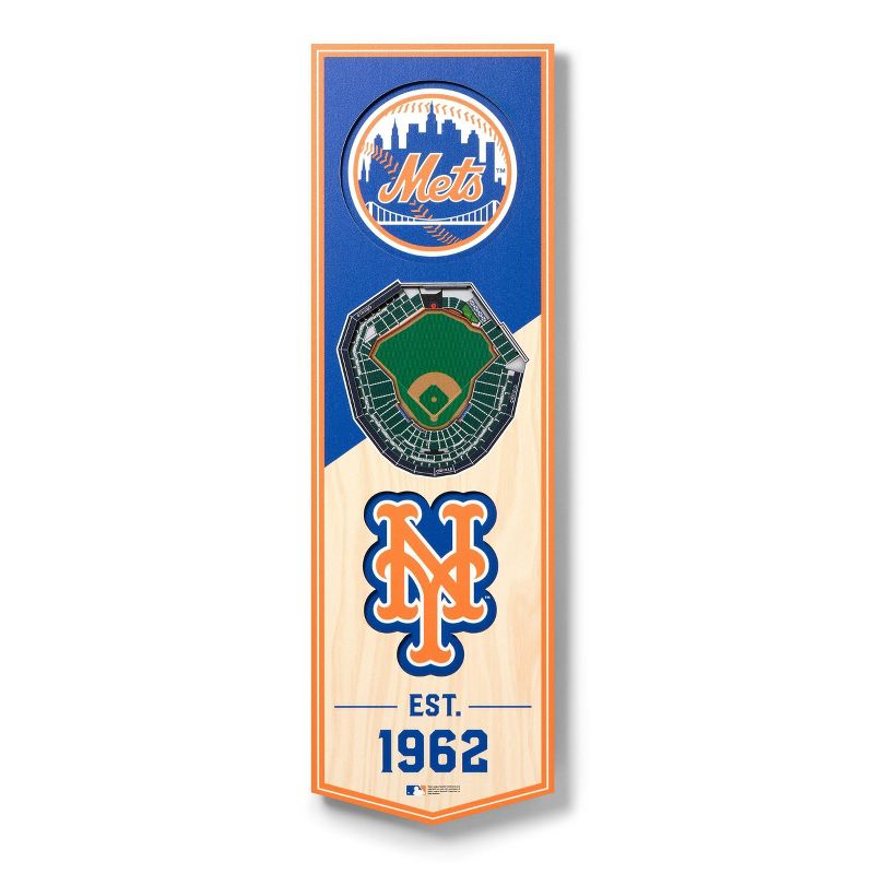 MLB New York Mets 6&#34;x19&#34; Stadium Banner, 1 of 5