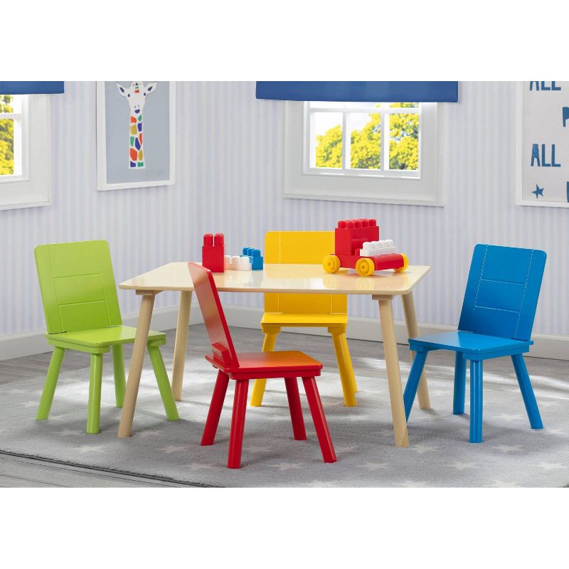Delta Children Kids' Table and Chair Set 4 Chairs Included, 3 of 13