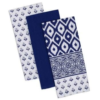 3pk Cotton Tunisia Dishtowel Set - Design Imports