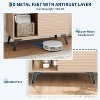 Three-Layer Wood Storage Cabinet, Durable Particle Board Organizer with Multi-Layer Shelves, Compact Design Ideal Furniture Storage Solution - 4 of 4