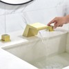 Cobbe Bathroom Sink Faucet 3-Hole Installation 8-Inch Widespread Faucet Double Handle Brushed Gold - 3 of 4