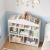 Toy Storage Organizer Kids Bookshelf with 9 Storage Cubbies Dollhouse Bookcase - 3 of 4
