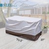 XIZZI Patio Furniture Set Cover Outdoor Sectional Sofa Set Covers Outdoor Ottoman and Patio Sofa Set Covers Water Resistant - 3 of 4