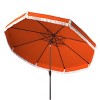Milan Fringe 9Ft Crank Push Button Tilt Umbrella - PAT8008 - Safavieh - 4 of 4
