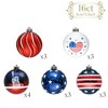 16-pc Independence Day Bauble Ornaments, Patriotic Tree Decor| OrnamentallyYou - 2 of 4