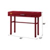 Industrial Metal Vanity Desk with Drawer and Cargo-Style Design - 3 of 4