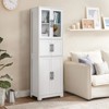 Karl Home | Freestanding Linen Cabinet White - 2 of 4
