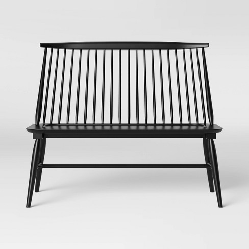 Harwich High Back Windsor Bench Black Threshold Target