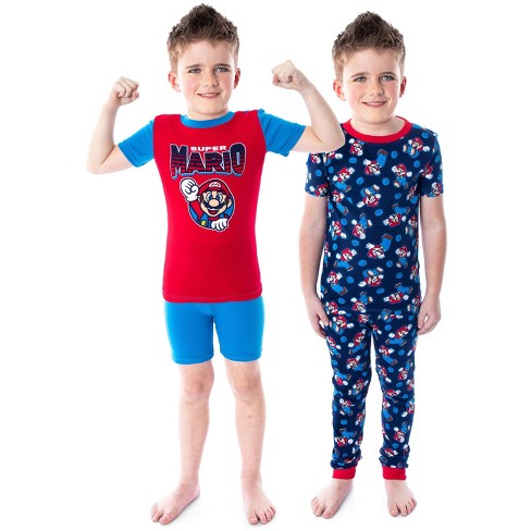 Super Mario Bros. High Five 2-Piece Pajama Set Multi-Color