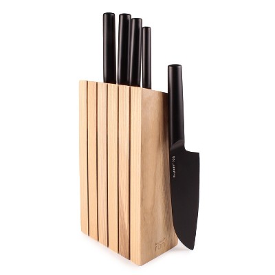 Knife block set CLASSIC, 10 pcs, with honing rod and meat fork, black,  Wüsthof 