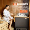 VEVOR 9KW Sauna Heater, Steam Bath Sauna Heater with Built-In Controls, 3h Timer and Adjustable Temp for Max. 317-459 Cubic Feet, 220V, Grey - 3 of 4