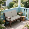 PAGED Outdoor Loveseat Cushion Set,48x24x4.5 inch,Waterproof Deep Seat Cushions for Patio Furniture,Double Seat (1 seat+2 back cushions) - 2 of 4