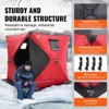 VEVOR Portable Ice Shelter, 3-4 Person Insulated Pop-Up Ice Fishing Tent, 35 Square Feet Fishable Area, Thermal Ice Shanty for Winter Fishing - 4 of 4