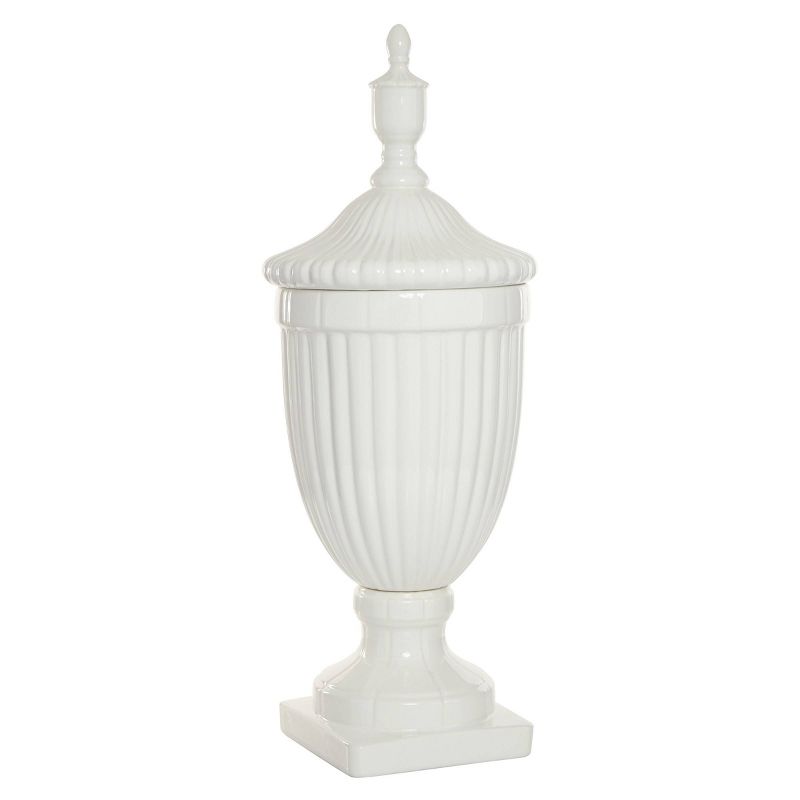 26&#34; Modern Ceramic Urn Vase White - Olivia &#38; May, 1 of 26