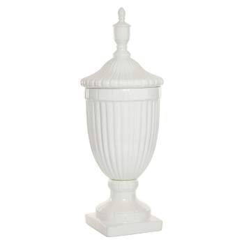 26" Modern Ceramic Urn Vase White - Olivia & May