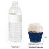 Big Dot of Happiness Navy Confetti Stars - Simple Party Decorations - Party Cupcake Wrappers - Set of 12 - 3 of 4