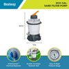 Bestway Flowclear 800 Gallon Sand Filter Pool Pump with ChemConnect, Pre Filter Strainer, and Top Flange Clamp for Above Ground Pools, White - 2 of 4
