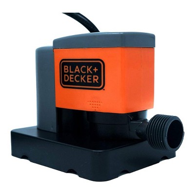 Black+Decker BD22756 350 GPH Automatic Water Removal Winter Submersible Swimming Pool Cover Pump with 25 Foot Power Cord