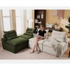 TIRAMISUBEST 39 inch Compression Sofa 2/4/6 Seats Chenille Foldable Floor Bed Fixed Frame Single Seater Boneless Modular Living Room Bedroom - 3 of 4