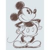 Men's Mickey & Friends Retro Mickey Mouse Sketch Acid Wash T-Shirt - 2 of 4