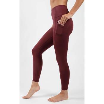 Women Solid Bright Red Ankle Length Leggings