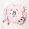 Simply Sage Market Women's Graphic Sweatshirt Embroidered Arizona Flower - Black - 3 of 4