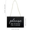 AuldHome Design Please Hide The Packages from Husband Sign; Funny Hanging Wooden Porch Board - 3 of 4