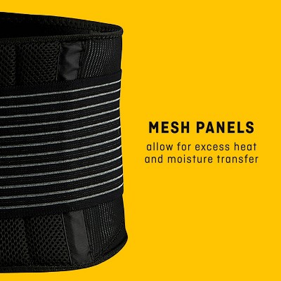 Black Mesh Adjustable Compression Back Support Brace