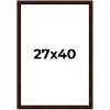 PosterPalooza | Distressed Brown Picture Frame - UV Acrylic, Foam Board Backing, Hanging Hardware - 2 of 4